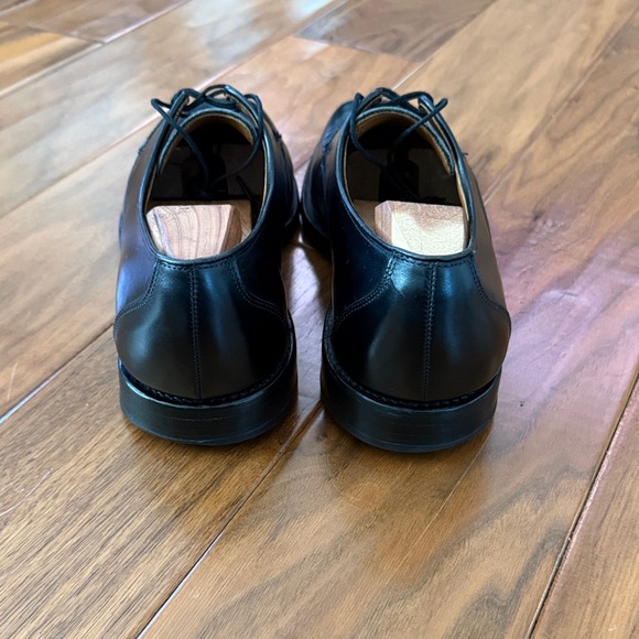 Elegant Black Allen Edmonds Leather Men's Oxfords- Burtons - Picture 5 of 10